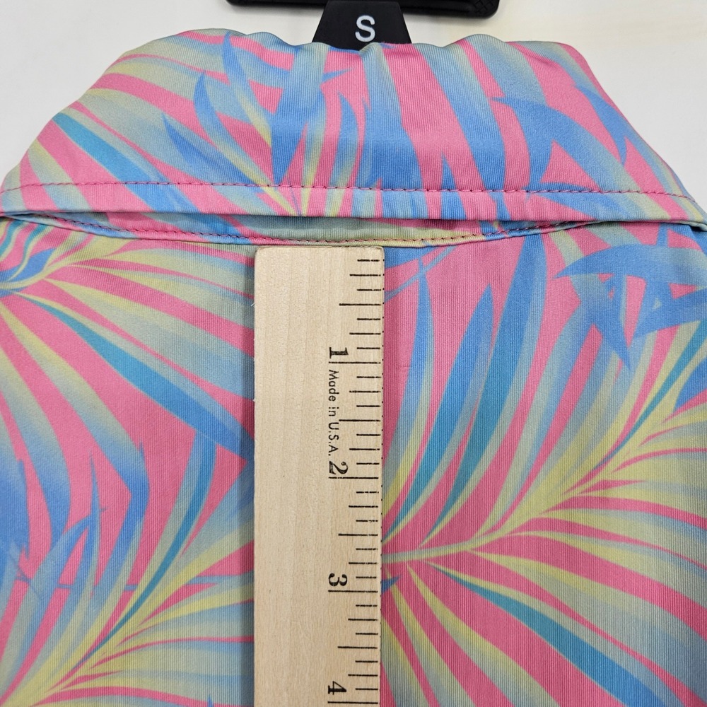 Sunday Swagger Shirt Mens Large Floral Hawaiian Golf Vibrant Short Sleeve - Picture 9 of 10